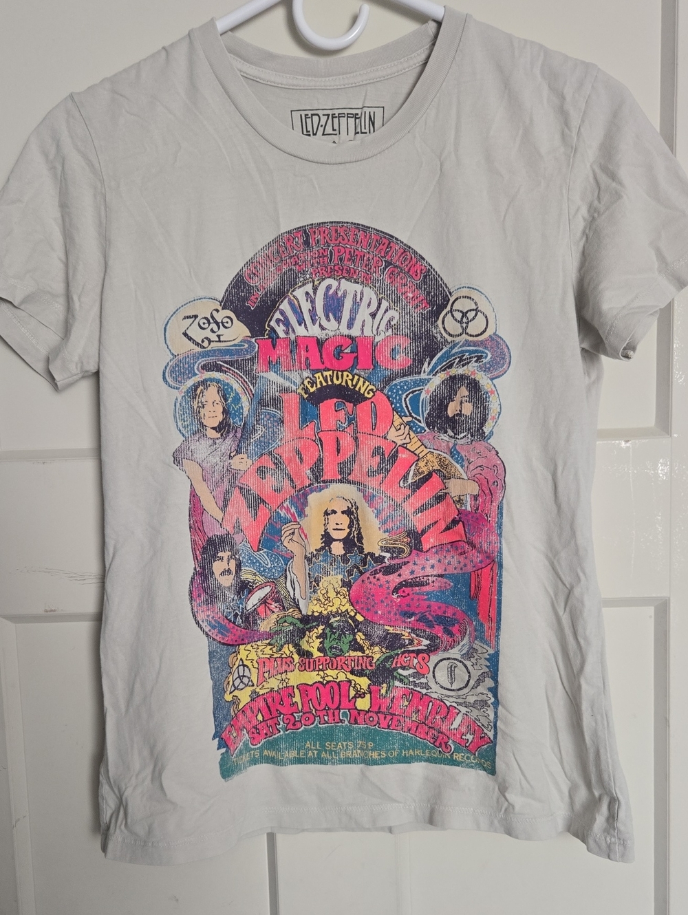 Led Zeppelin Electric Magic Short Sleeve Tee - White